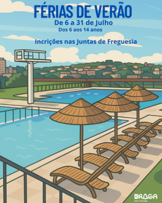 Inscri&ccedil;&otilde;es Abertas para o programa F&eacute;rias de Ver&atilde;o 2026, at&eacute; ao dia 29 de maio de 2026